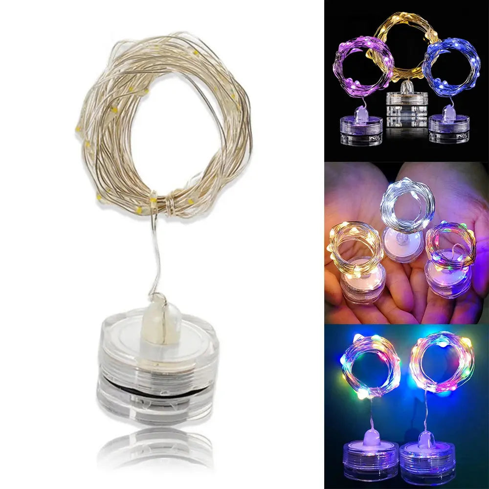 Guirlande lumineuse bougie en forme de prune