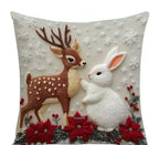 Housse de coussin imprimée de noël Fééries Mancelya