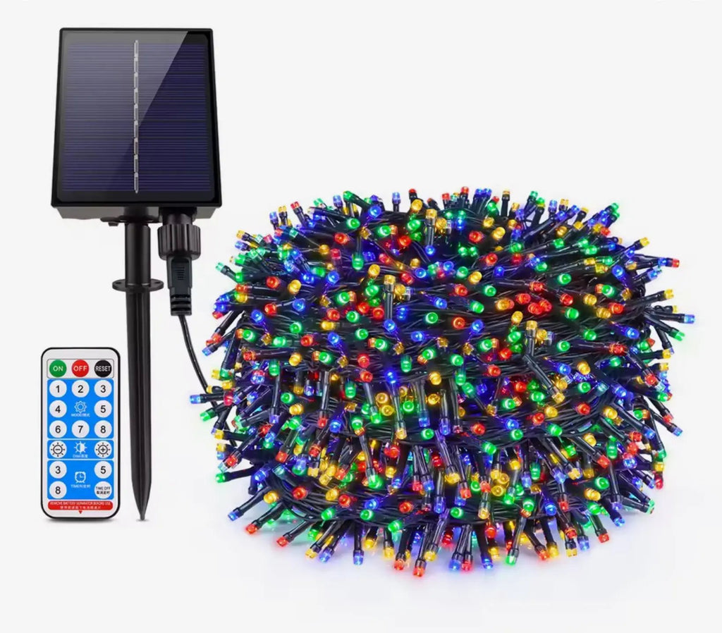 Guirlande Solaire LED Extérieure Étanche – 8 Modes, Télécommande & Recharge Rapide Fééries Mancelya