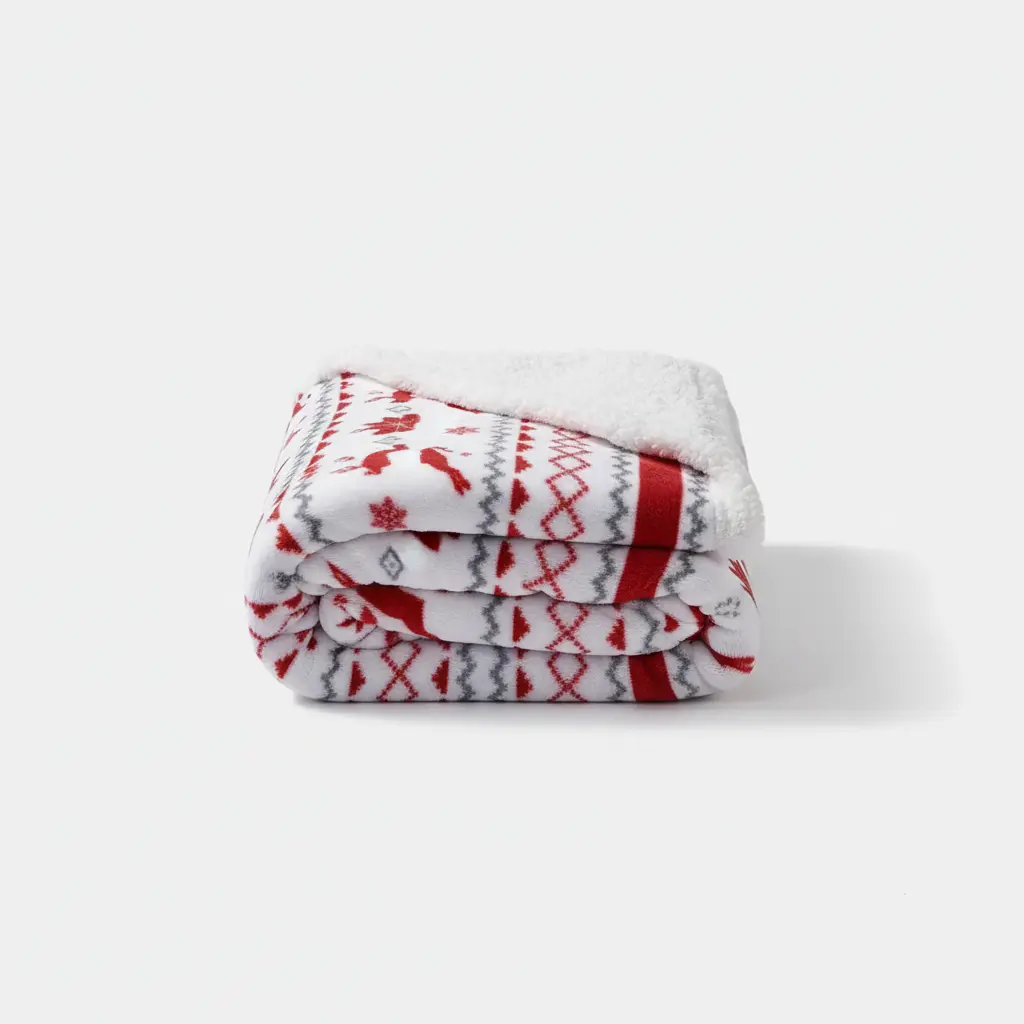 Plaid en flanelle imprimé Fééries Mancelya