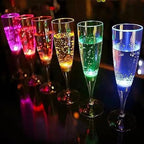 Coupes à champagne lumineuses LED - Set de 6 pièces