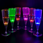 Coupes à champagne lumineuses LED - Set de 6 pièces