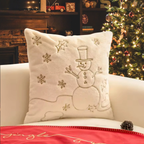 Housse de coussin brodée en peluche Fééries Mancelya