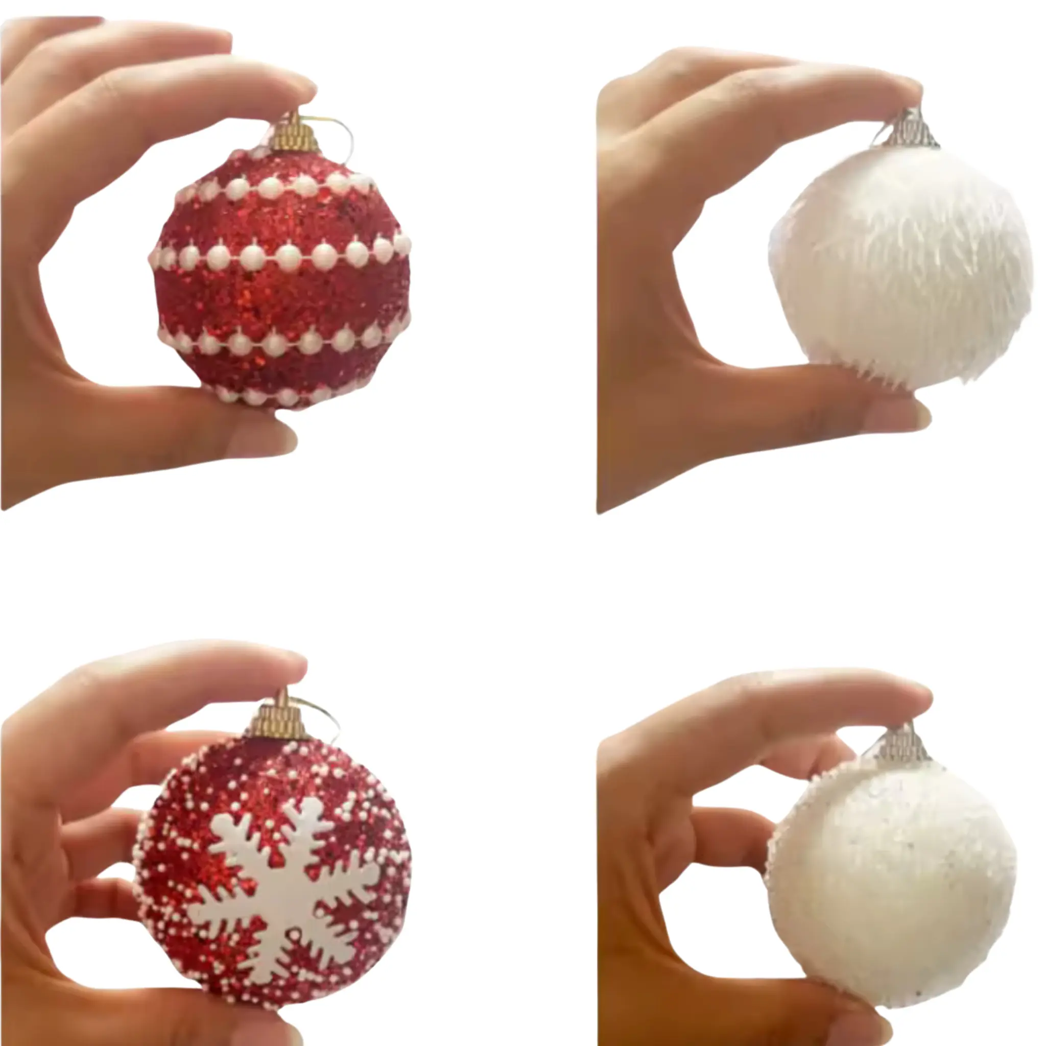 Boules de noël en mousse paillettée(lot de 16) Fééries Mancelya