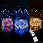 Guirlande lumineuse LED à piles avec télécommande Fééries Mancelya