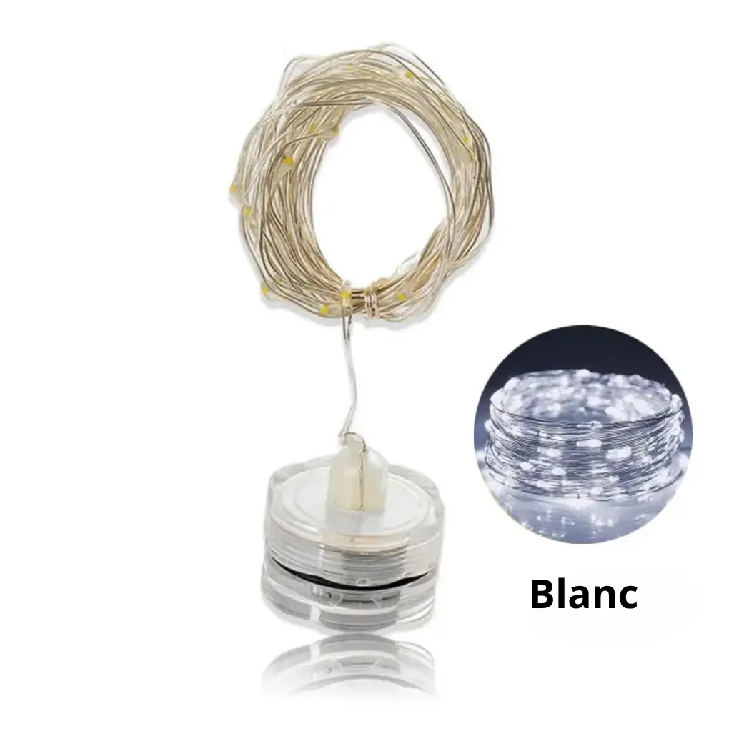 Guirlande lumineuse bougie en forme de prune