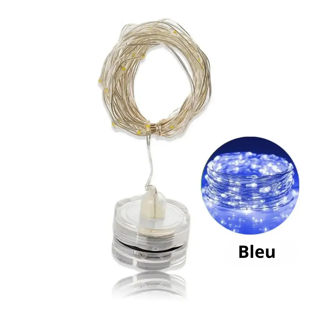 Guirlande lumineuse bougie en forme de prune