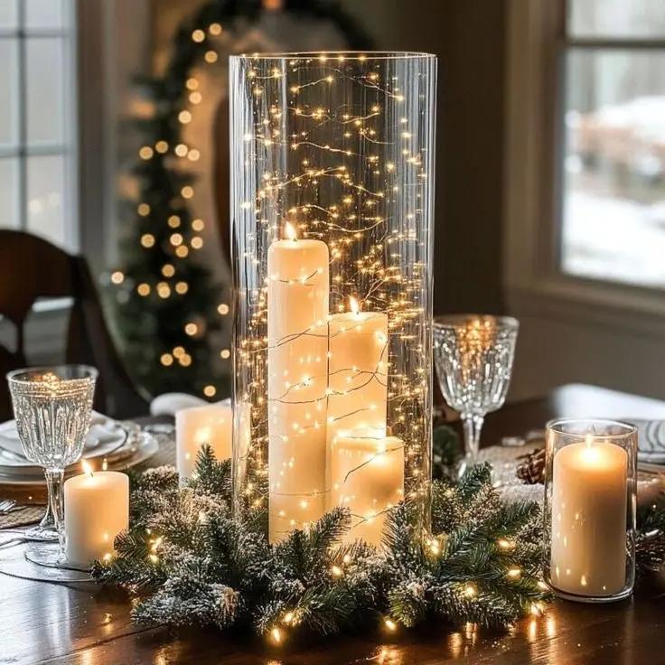 Guirlande lumineuse bougie en forme de prune