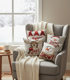 Housse de coussin émotion noël Fééries Mancelya