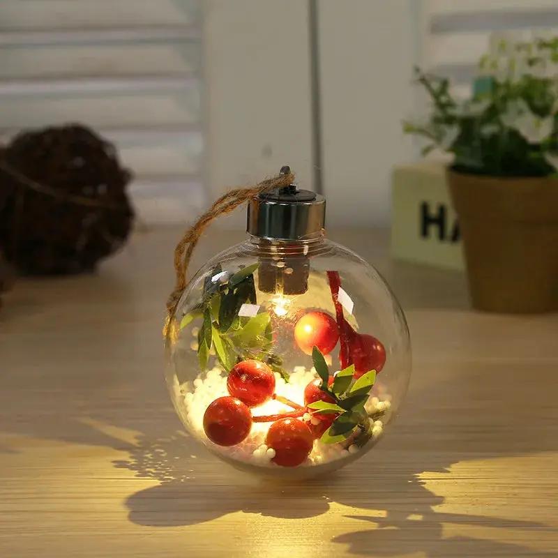 Boules de noël LED transparente Fééries Mancelya