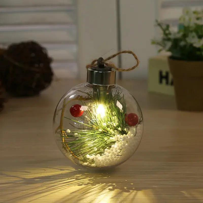 Boules de noël LED transparente Fééries Mancelya