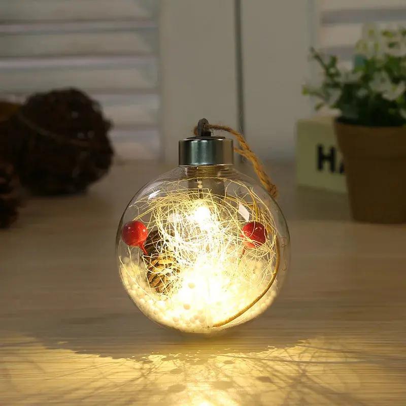 Boules de noël LED transparente Fééries Mancelya
