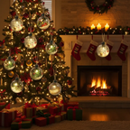 Boules de noël LED transparente Fééries Mancelya