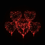 Ballons ondulés lumineux LED en forme de cœur Fééries Mancelya