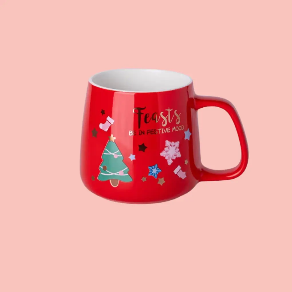 Mug de noël motifs festifs de noël Fééries Mancelya