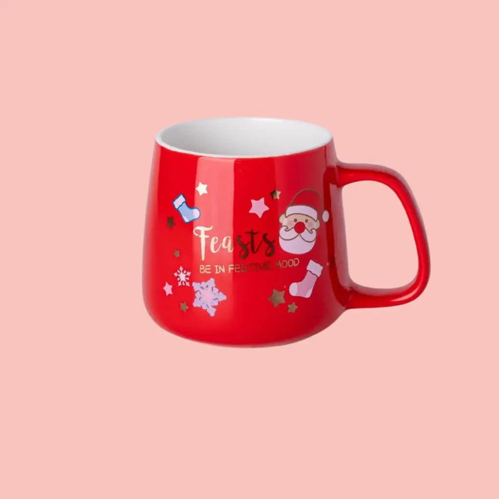 Mug de noël motifs festifs de noël Fééries Mancelya