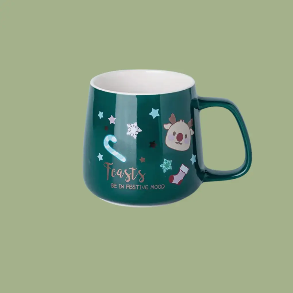 Mug de noël motifs festifs de noël Fééries Mancelya