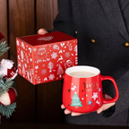 Mug de noël motifs festifs de noël Fééries Mancelya