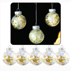 Boules de Noël en cristal style globe(lot de 5) Fééries Mancelya