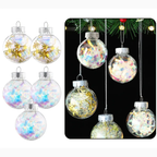 Boules de Noël en cristal style globe(lot de 5) Fééries Mancelya