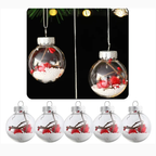 Boules de Noël en cristal style globe(lot de 5) Fééries Mancelya