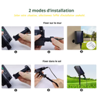 Guirlande solaire LED extérieure étanche en tube flexible Fééries Mancelya