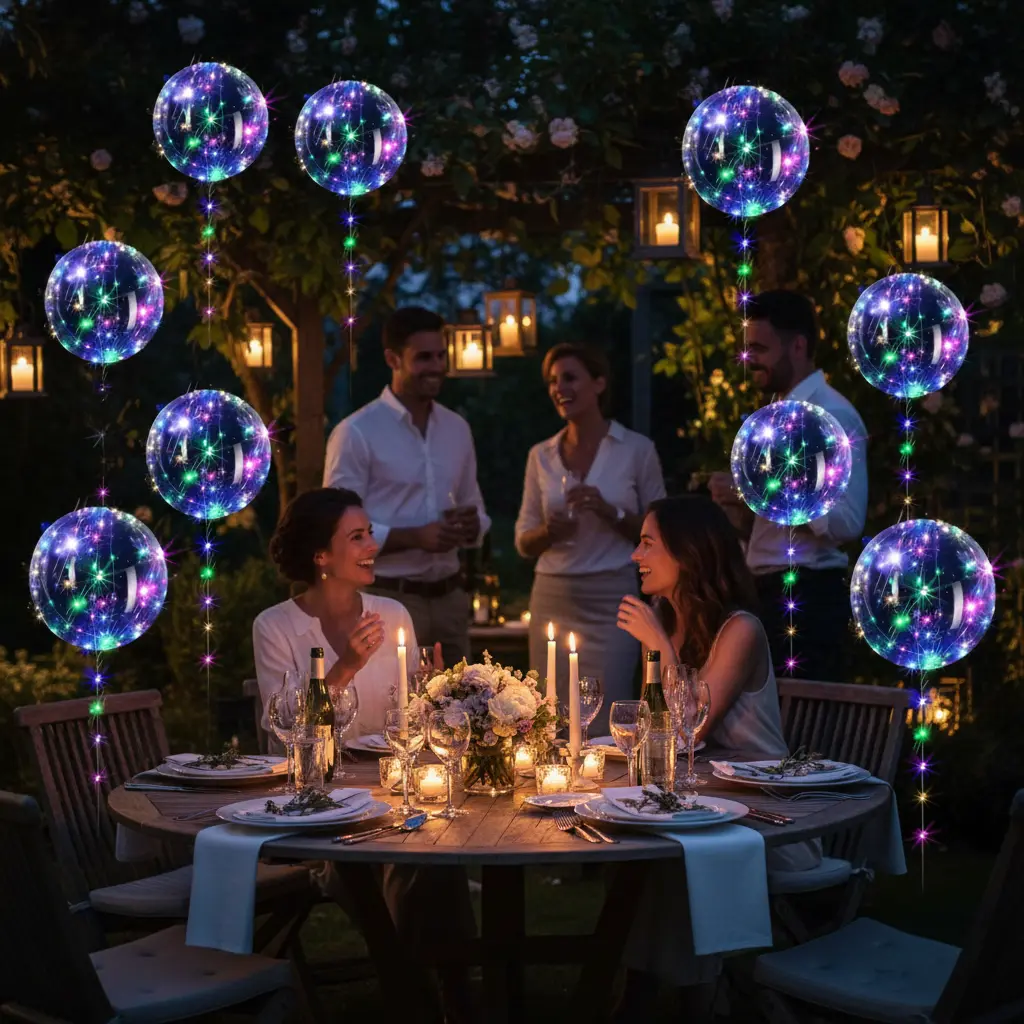 Ballons LED lumineux décoratifs– lot de 10 à 100 pièces Fééries Mancelya