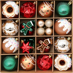 Boules de noël incassables(lot de 42 pièces) Fééries Mancelya