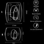 Mini crochets muraux invisibles et imperméables Fééries Mancelya