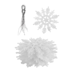 Ornement flocon de neige en poudre d'or(lot de 12) Fééries Mancelya