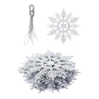 Ornement flocon de neige en poudre d'or(lot de 12) Fééries Mancelya