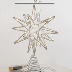 Cime d’Arbre étoile de Noël scintillante LED Fééries Mancelya