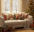 Housse de coussin brodé(lot de 4) Fééries Mancelya