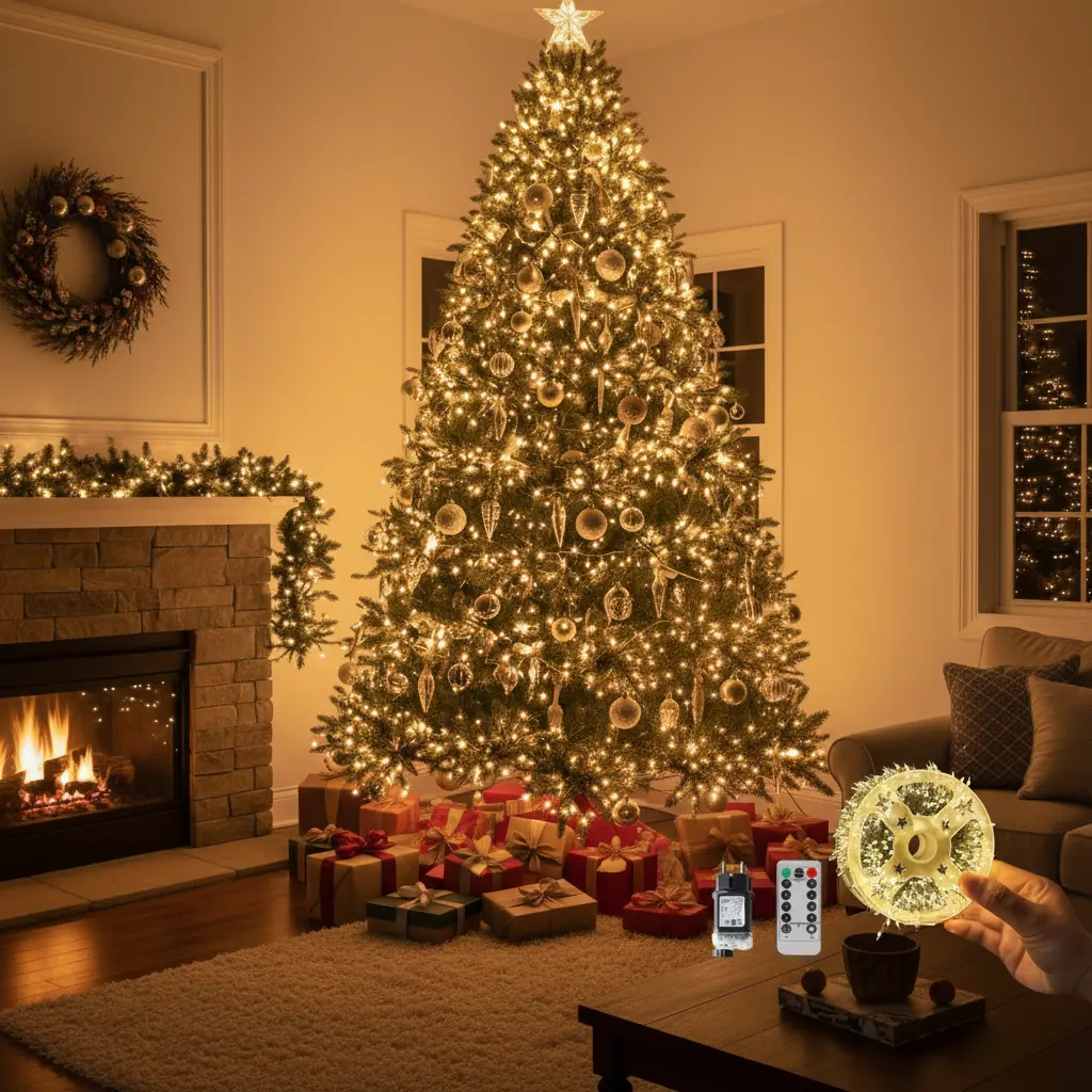 Guirlande lumineuse LED firecracker avec télécommande Fééries Mancelya