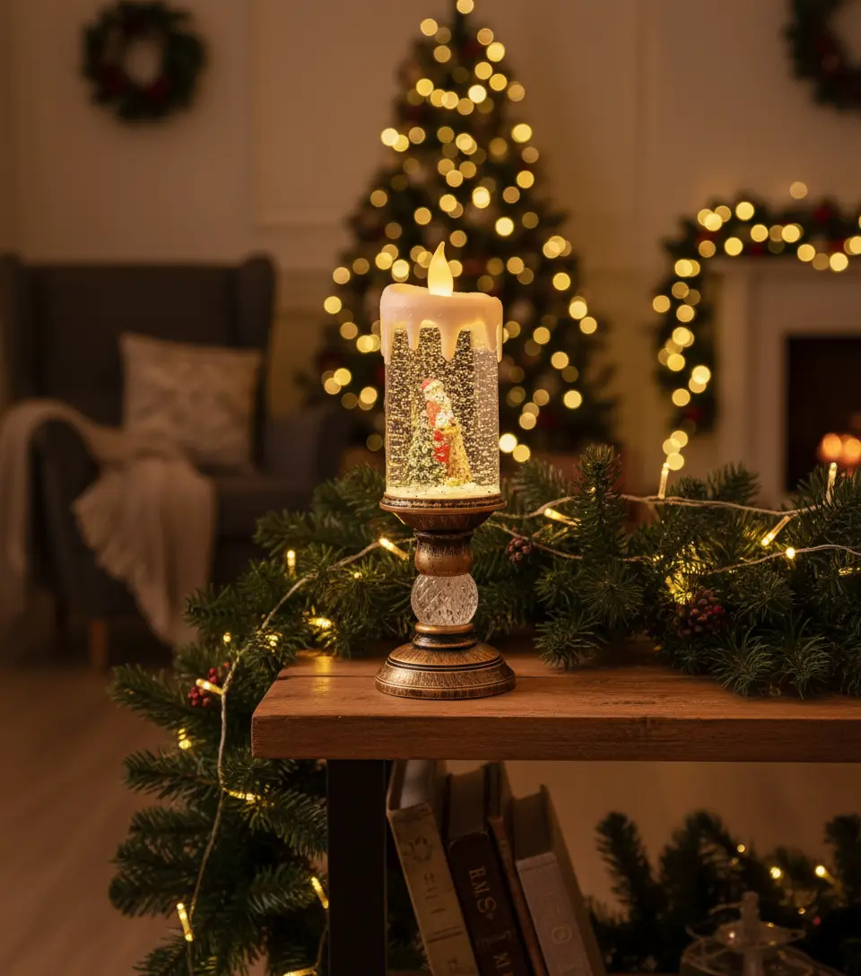 Bougies musicales lumière LED rotative sans flamme Fééries Mancelya