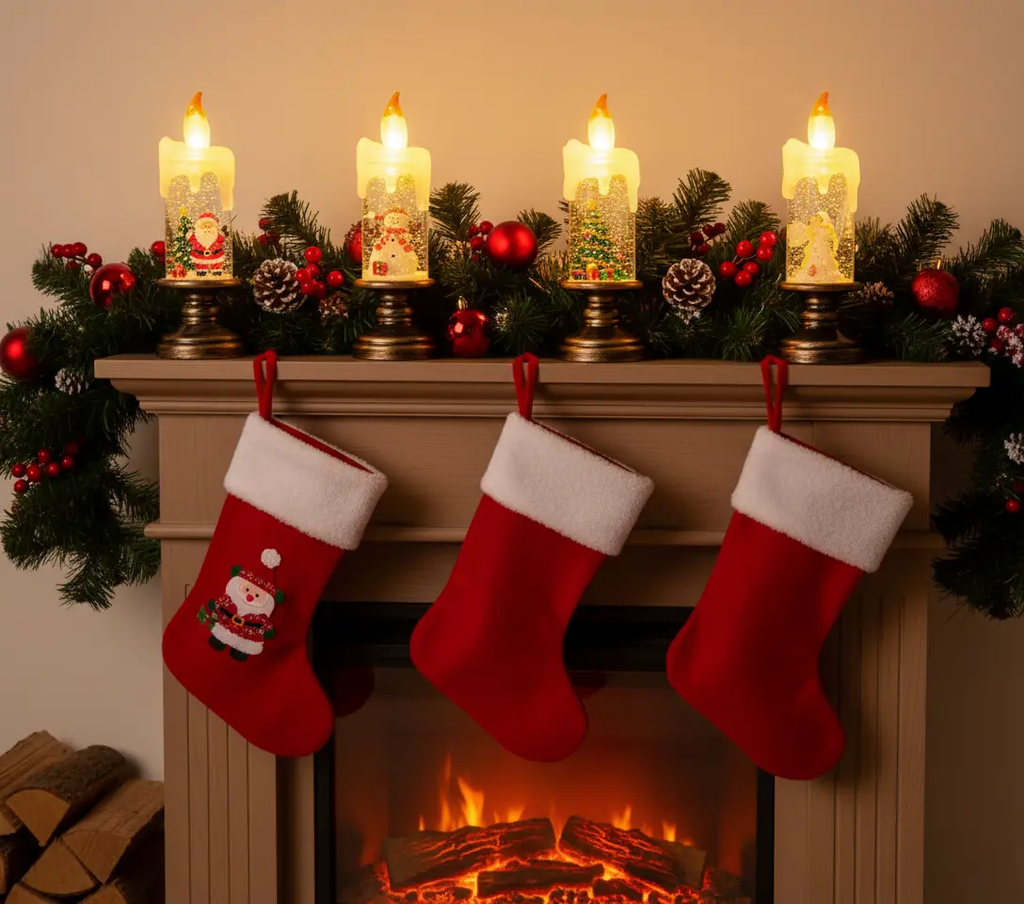 Bougies musicales lumière LED rotative sans flamme Fééries Mancelya