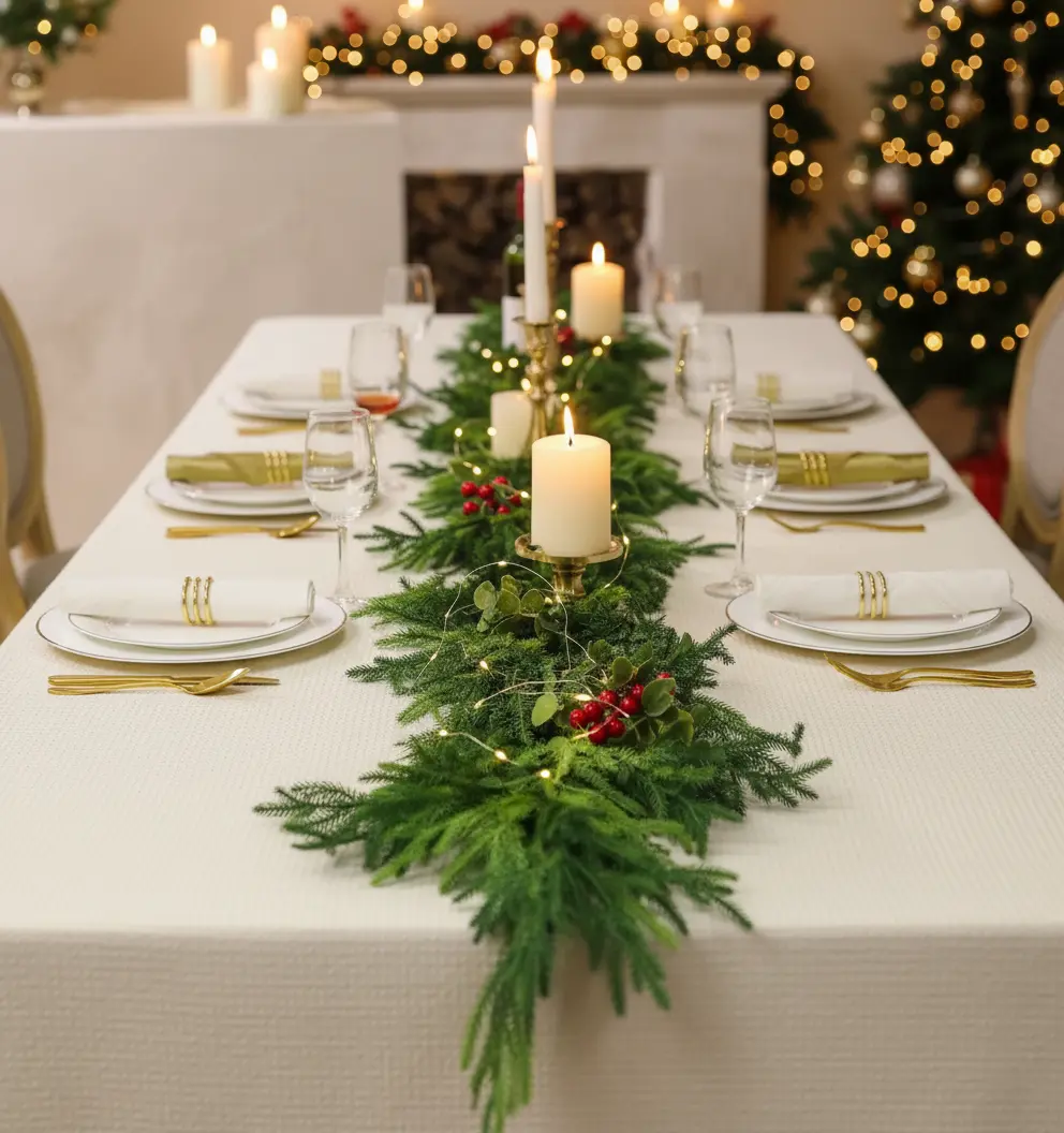 Guirlande de Pin Norfolk de Noël réaliste Fééries Mancelya