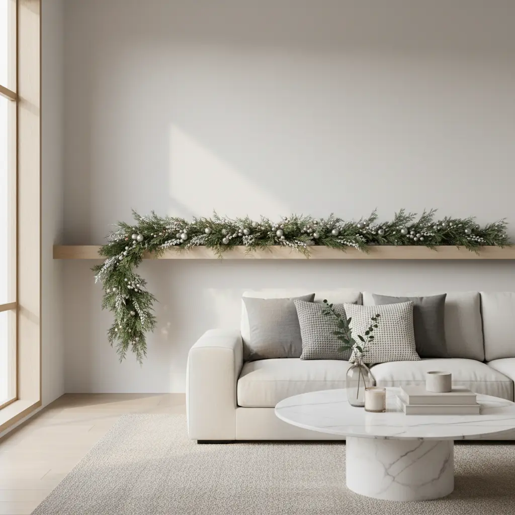 Guirlande de Noël de cèdre artificiel réaliste et réutilisable Fééries Mancelya