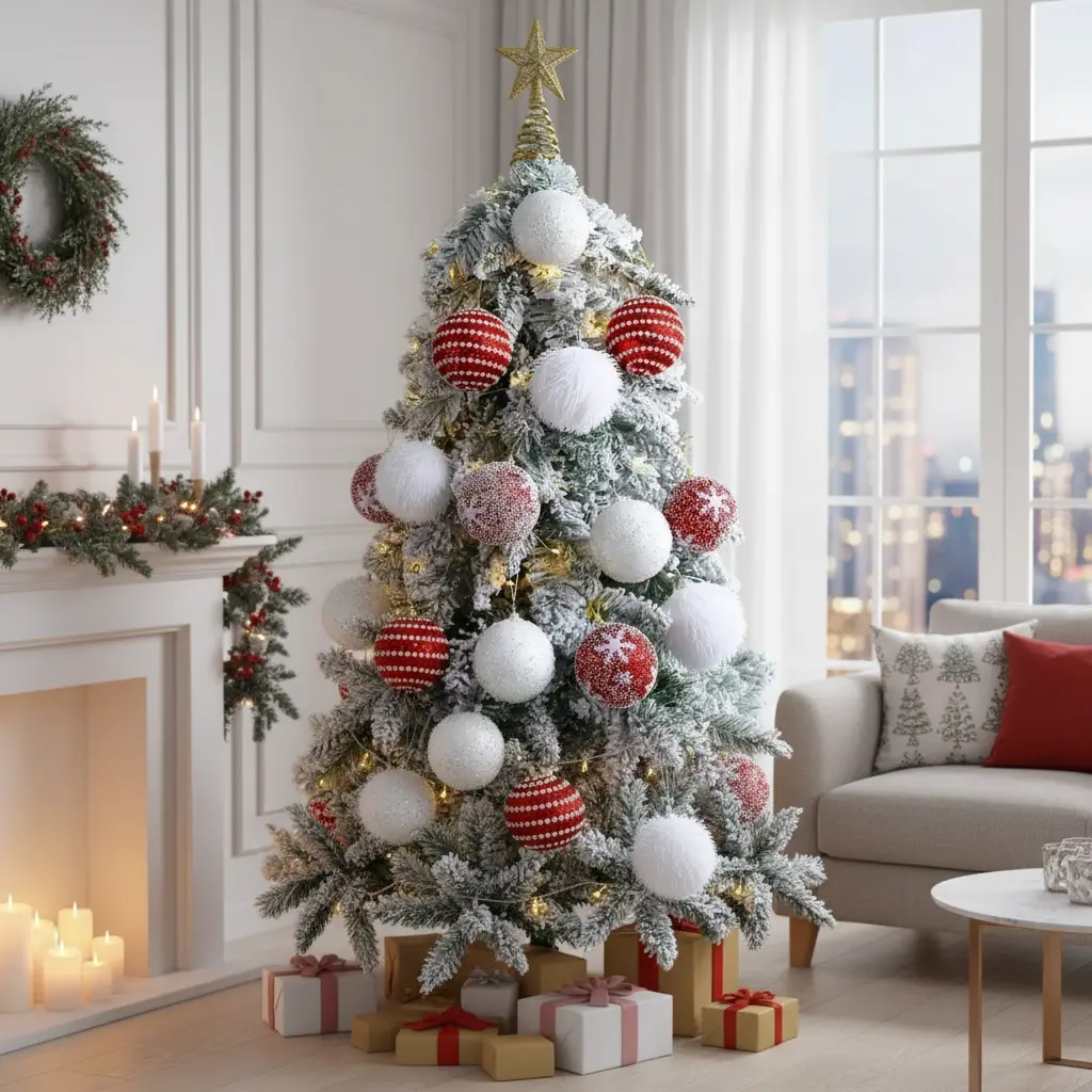 Boules de noël en mousse paillettée(lot de 16) Fééries Mancelya