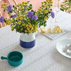 Nappe de table  blanche en dentelle anti-poussière Fééries Mancelya