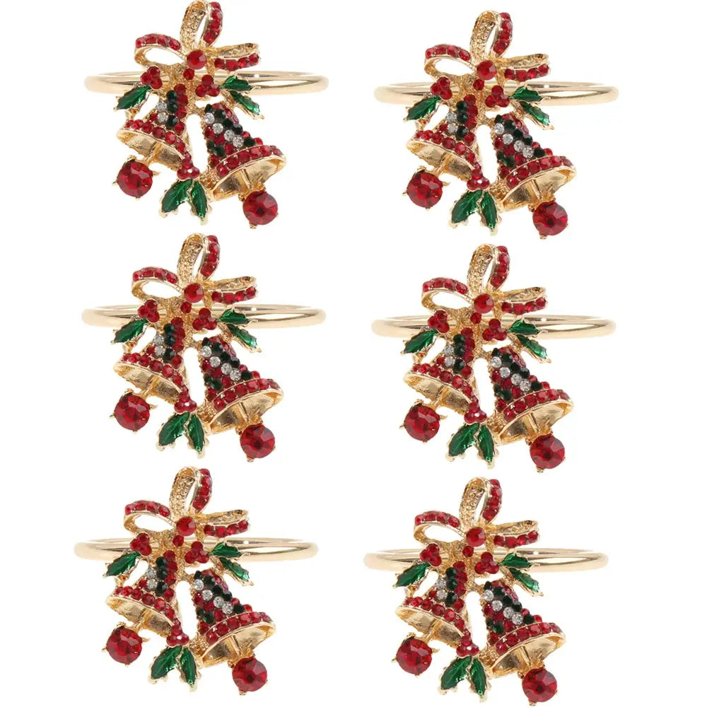 Ensemble d'anneaux de serviette de noël(lot de 6) Fééries Mancelya