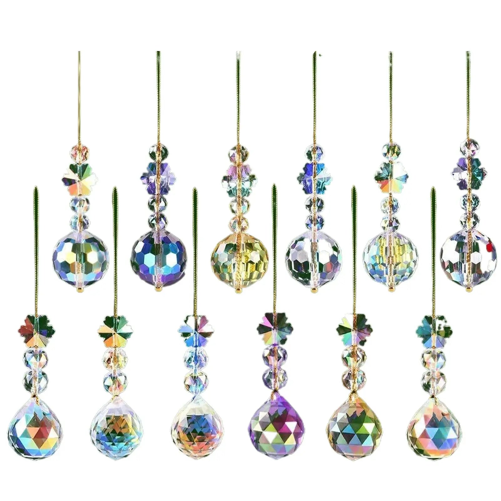 Mini boules de Noël en verre cristal(lot de 12) Fééries Mancelya