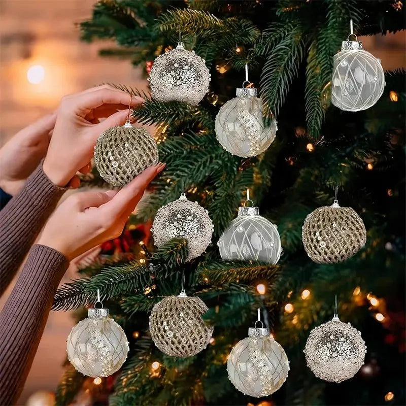 Boules de noël incassables(lot de 9) Fééries Mancelya