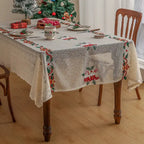 Nappe de table en dentelle à motifs brodés Fééries Mancelya