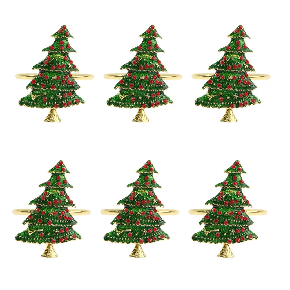 Ensemble d'anneaux de serviette de noël(lot de 6) Fééries Mancelya