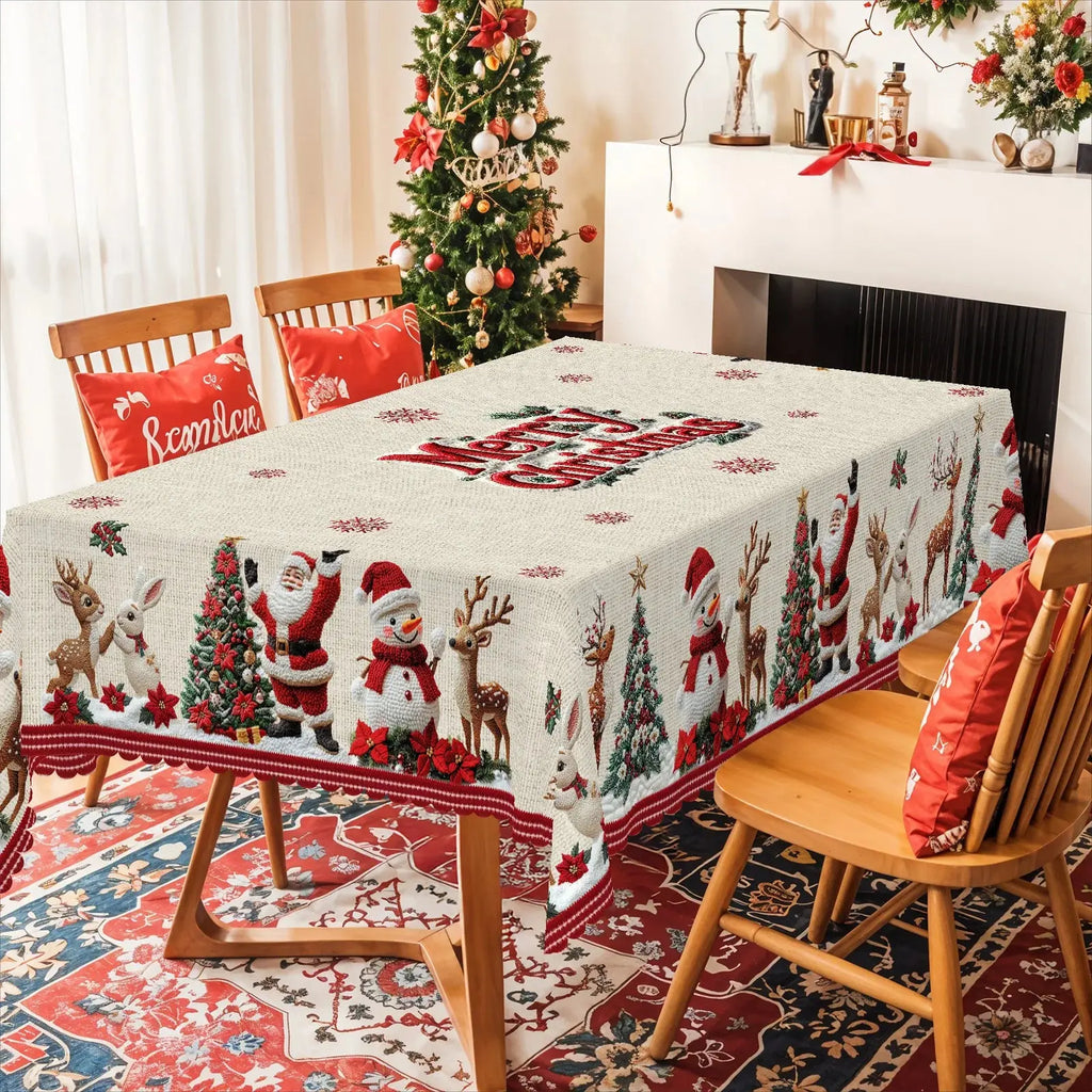 Nappe de table de Noël festifs Fééries Mancelya