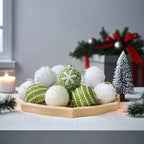 Boules de noël en mousse et pailletée(lot de 16) Fééries Mancelya