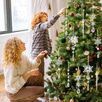 Ornements de Noël en cristal acrylique– Flocons & Stalactites Fééries Mancelya