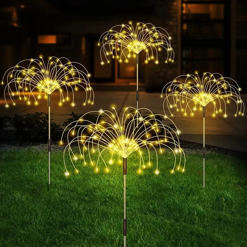 Lampes solaires LED feu d’artifice extérieures-lot de 6 Fééries Mancelya