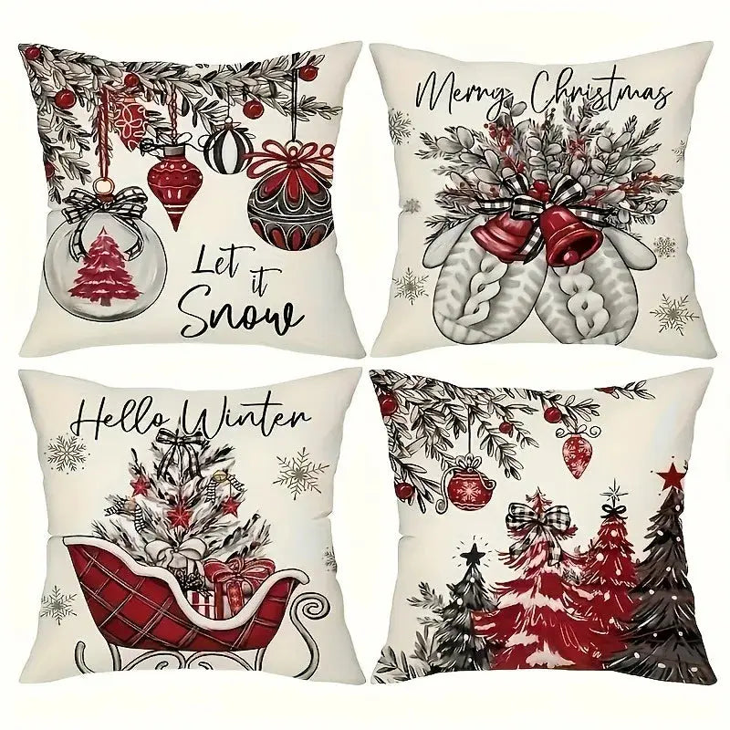 Housse de coussin décor noël Fééries Mancelya